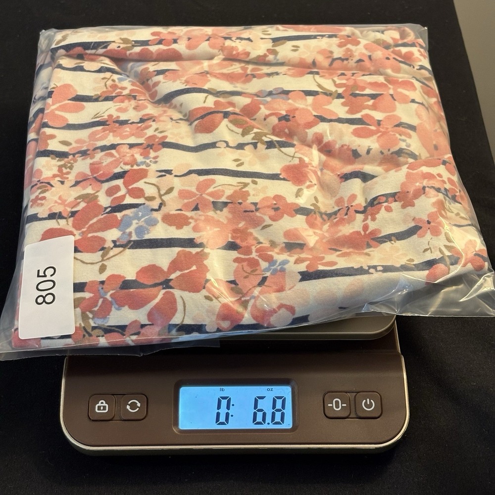 Talbots Womens Pink Floral‎ Cotton 3/4 sleeve stretch blouse sz X casual stretch - Picture 12 of 12